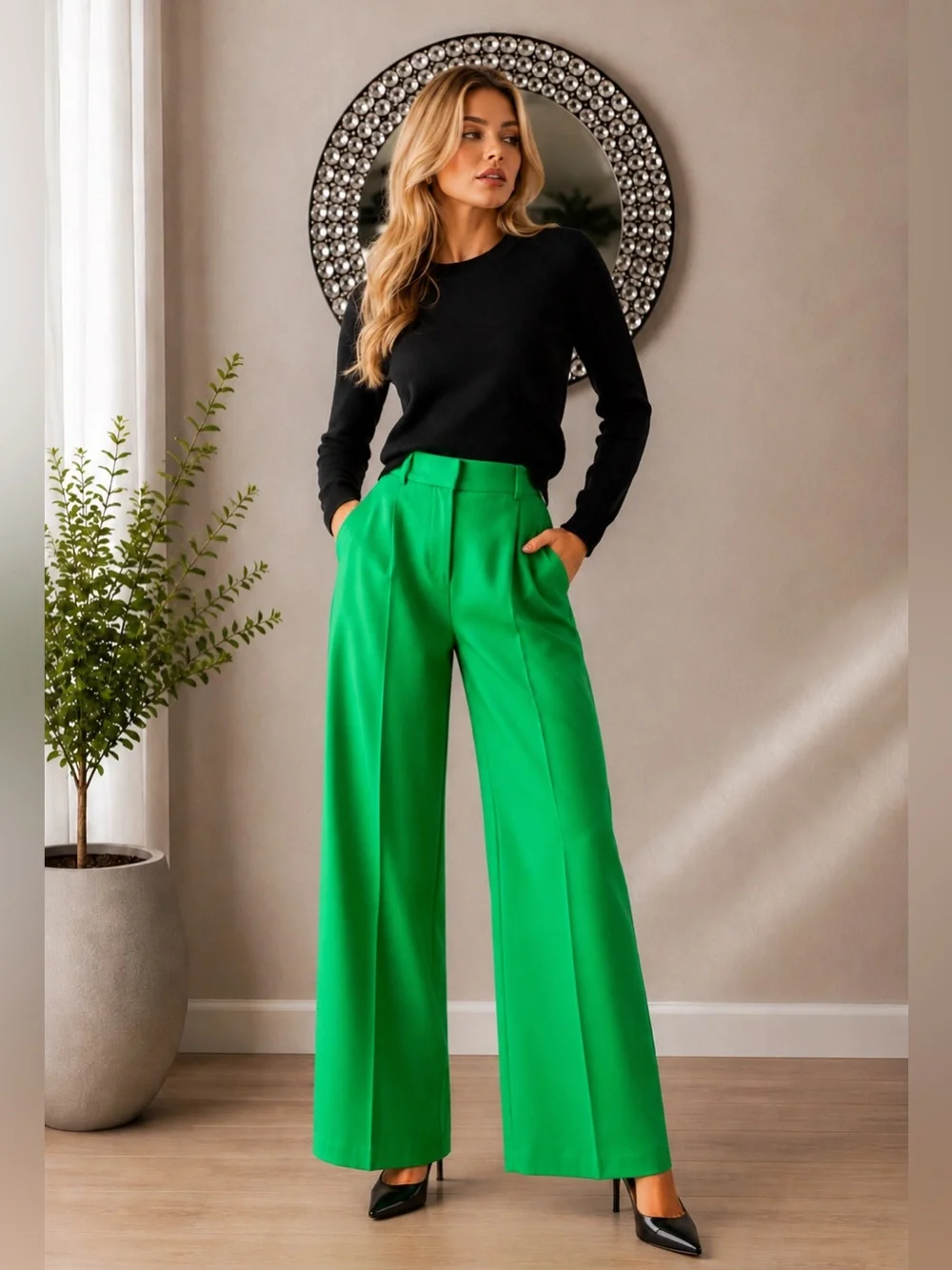 Zara Green Trousers!